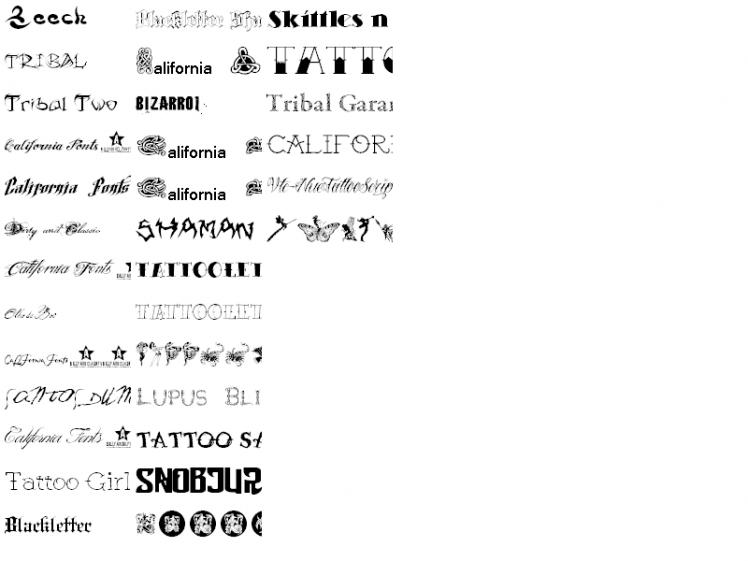 Tattoo Font Styles