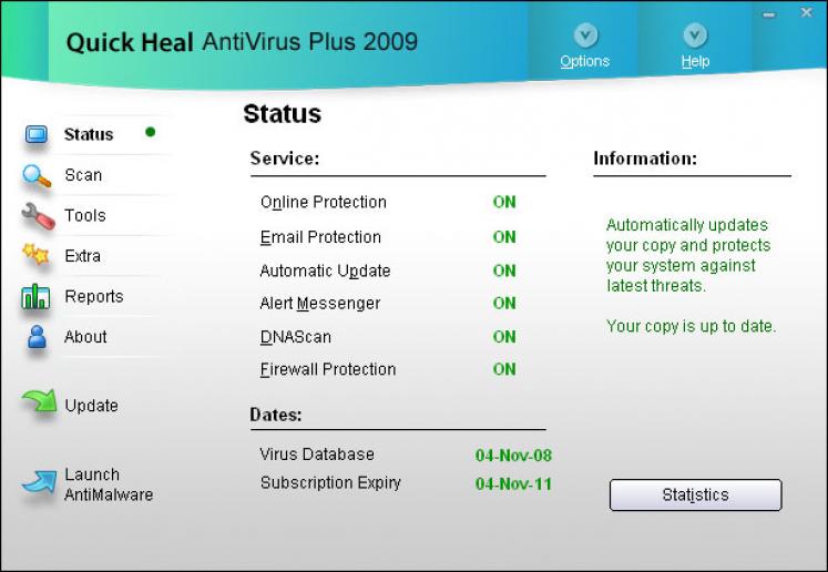 Quick Heal Antivirus Plus screenshot
