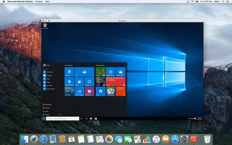 Remote Desktop Access Windows through your Mac