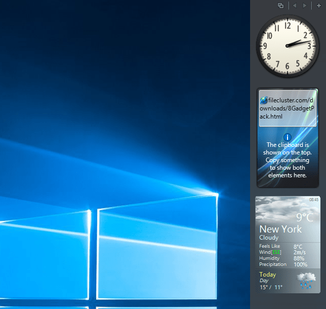How To: Bring back desktop gadgets to Windows 10 ...